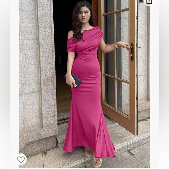 Elegant Sleeveless Off Shoulder Bodycon Long Formal Party Evening Dress - Picture 5 of 15